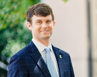 Headshot of Blake Taylor, Southern First banker.