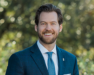 Headshot of Southern First Banker, Hayden Hendry.