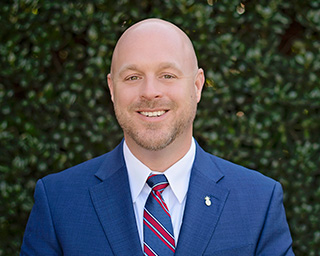 Headshot of Southern First banker, Josh Brooks.