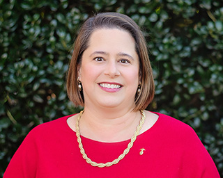 Headshot of Southern First banker, Laura Heape Brisson.