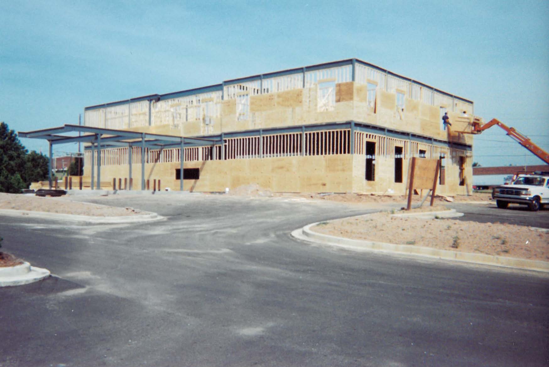 Greenville First's Haywood Road Headquarters under construction.