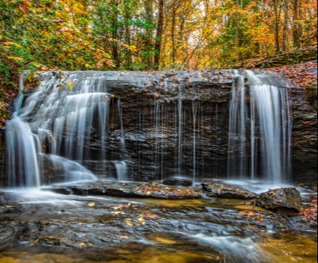 Greer waterfall in the autumn.