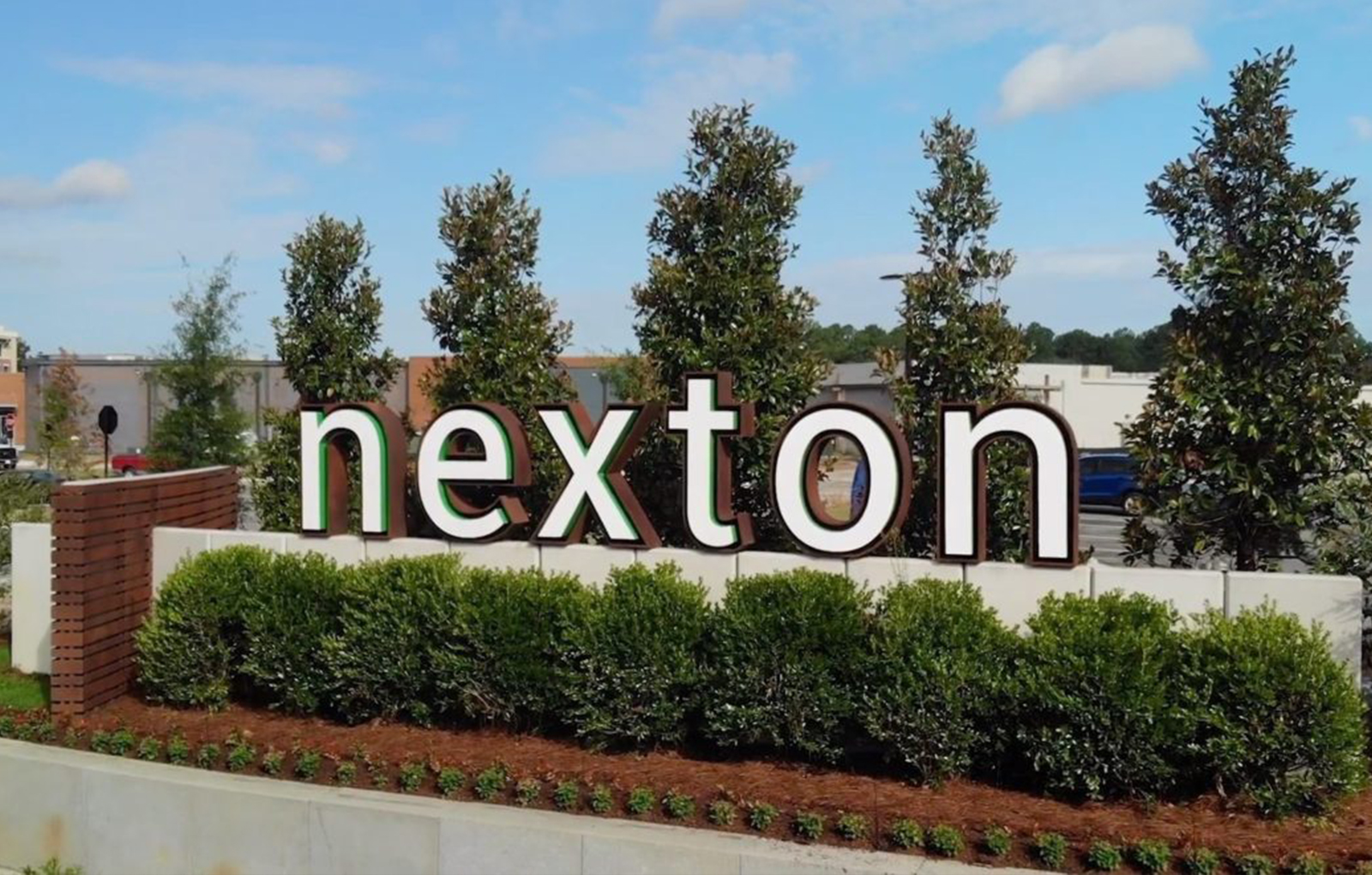 Photo of the Nexton development sign in Summerville, SC.